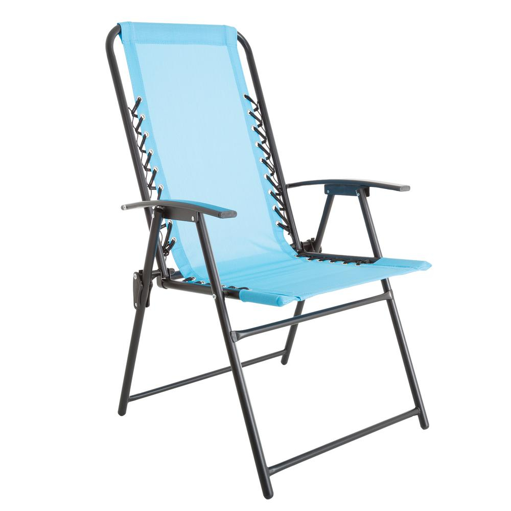 Pure Garden Patio Lawn Chair In Blue throughout proportions 1000 X 1000