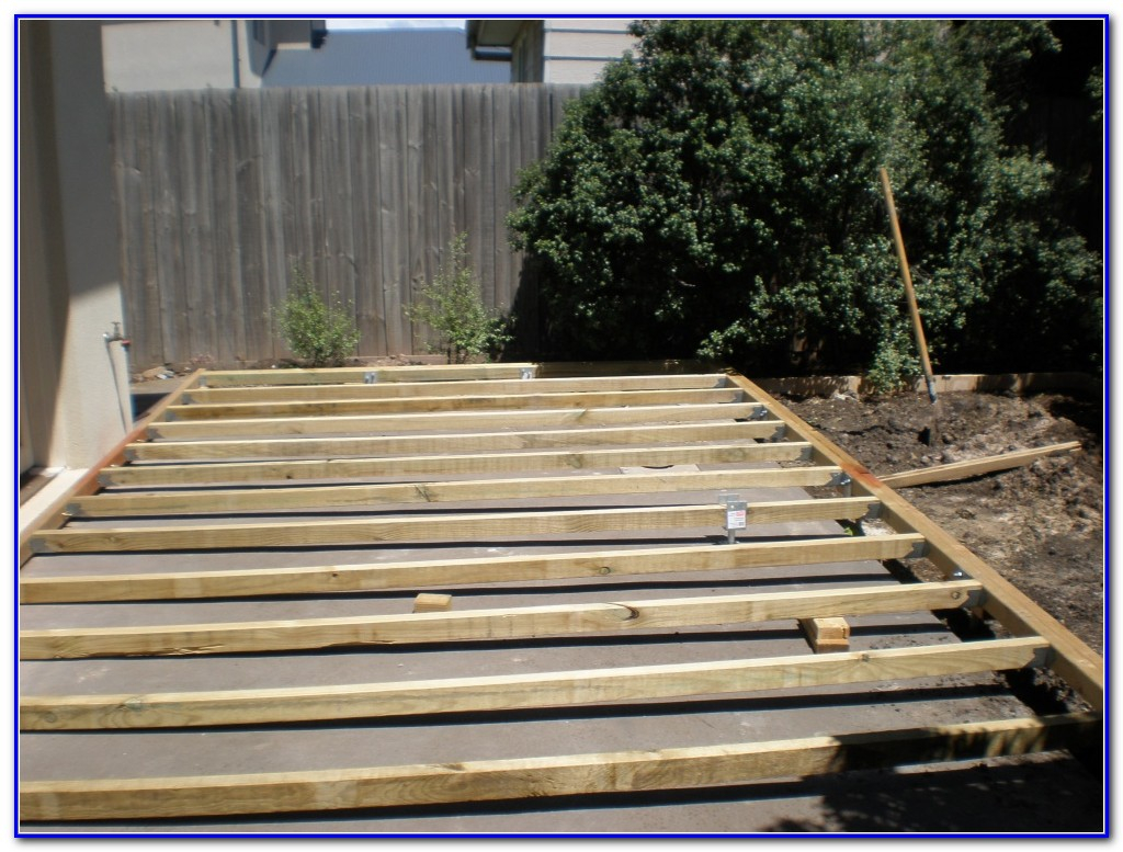 Putting Deck Over Concrete Patio Decks Home Decorating with dimensions 1024 X 777