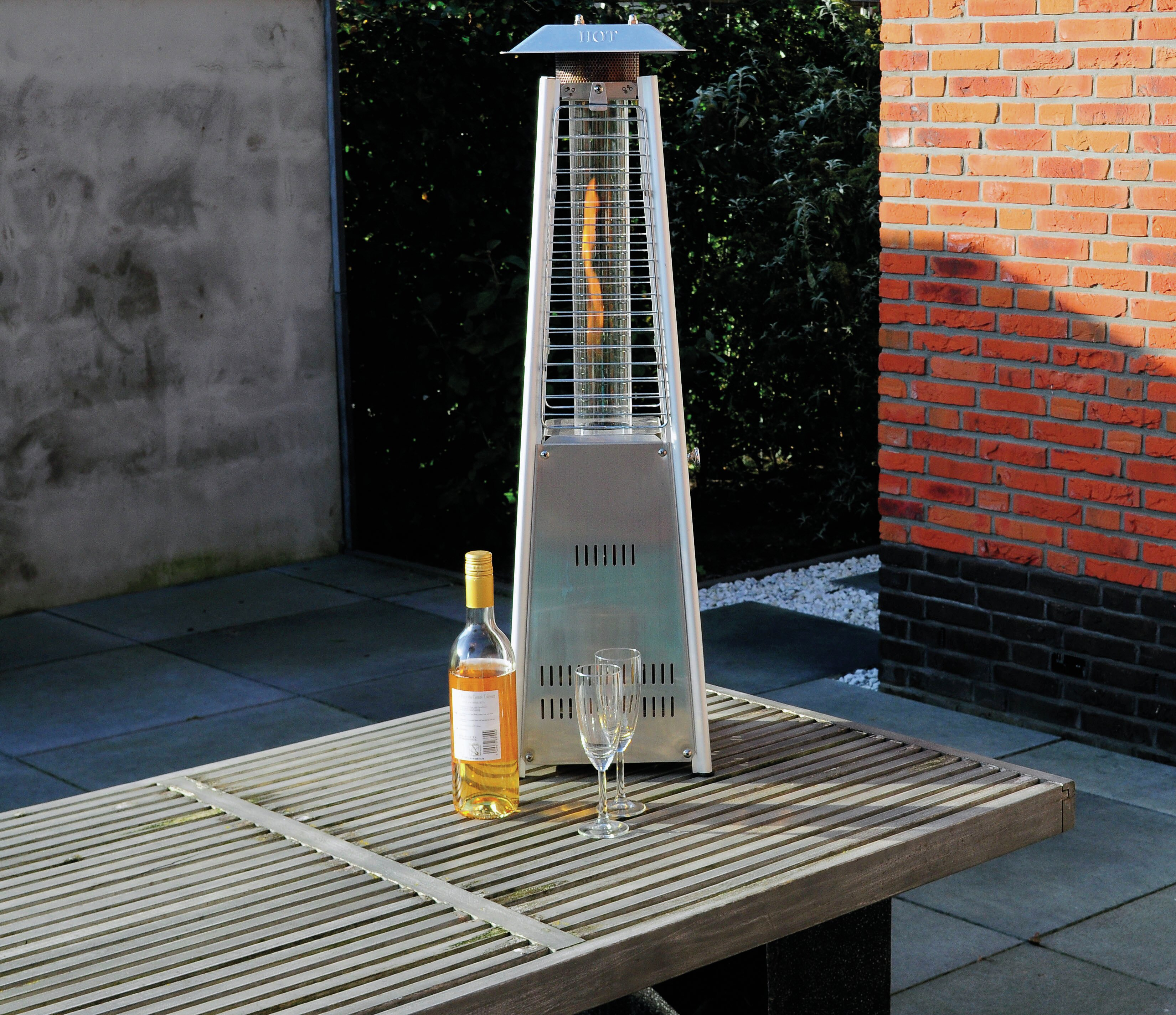 Rafael Mini Table Flame Tower Electric Patio Heater inside sizing 3300 X 2848