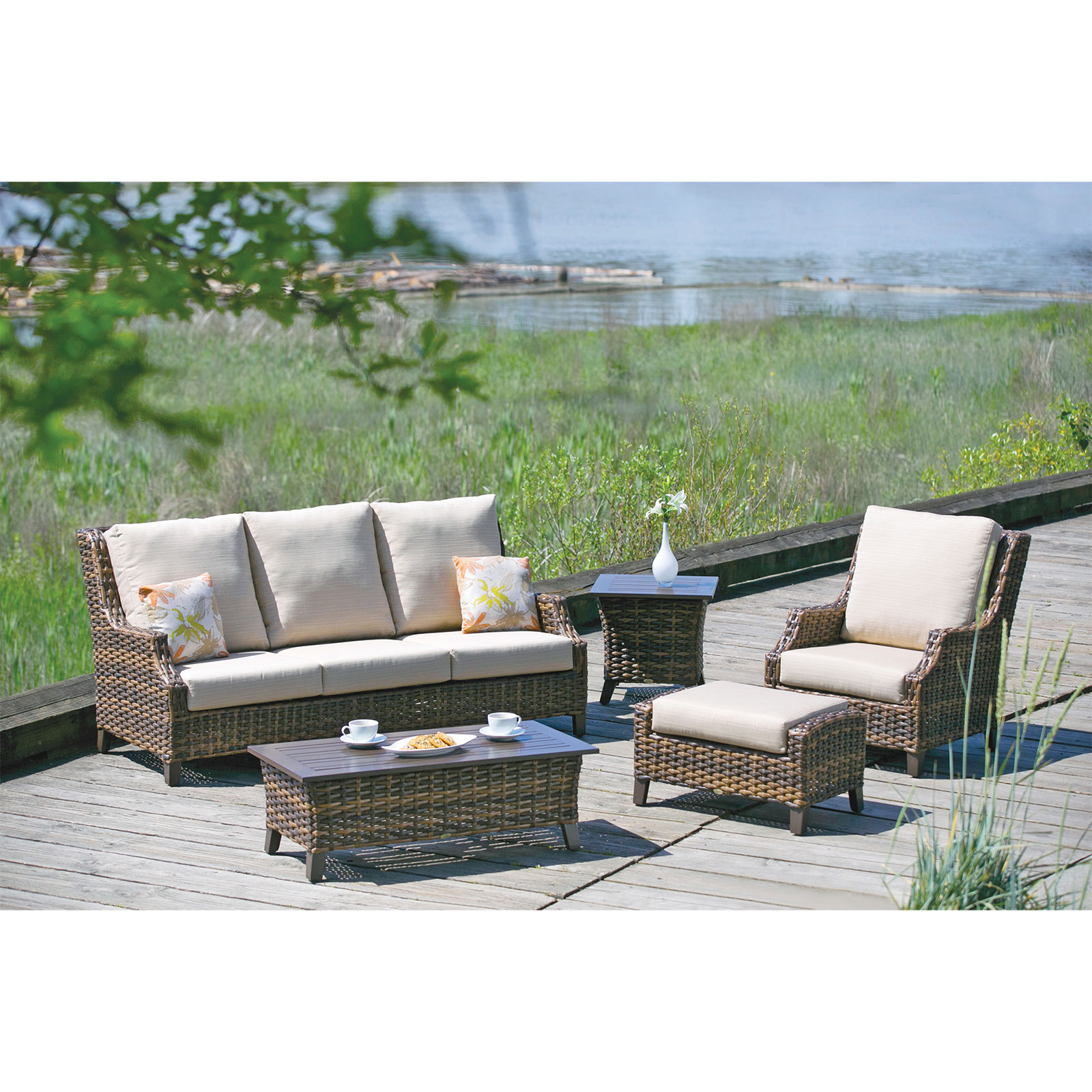 Ratana Whidbey Island Outdoor Furniture Collection for measurements 1600 X 1600