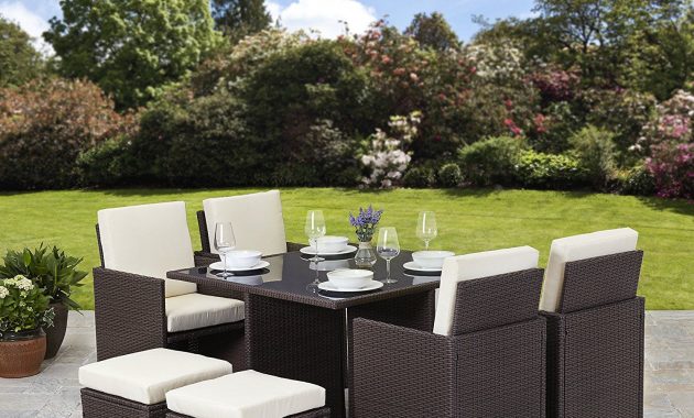 Rattan Cube Garden Furniture Set 8 Seater Outdoor Wicker intended for proportions 1500 X 1500