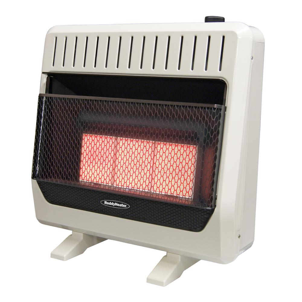 Reddy Heater 30000 Btu Unvented Infrared Natural Gas Wall Heater With Thermostat And Blower intended for measurements 1000 X 1000