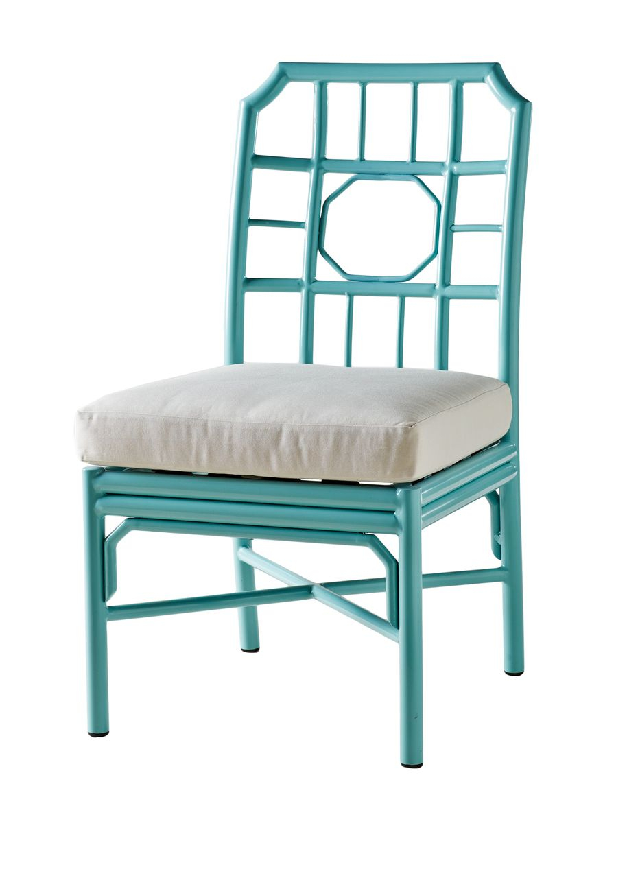 Regeant 4 Season Side Chair Aluminum Indoor Or Outdoor Blue for sizing 914 X 1280