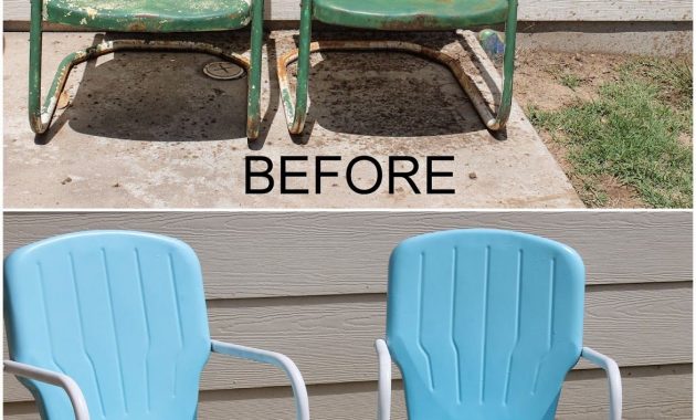 Repaint Old Metal Patio Chairs Diy Paint Outdoor Metal within dimensions 1173 X 1600