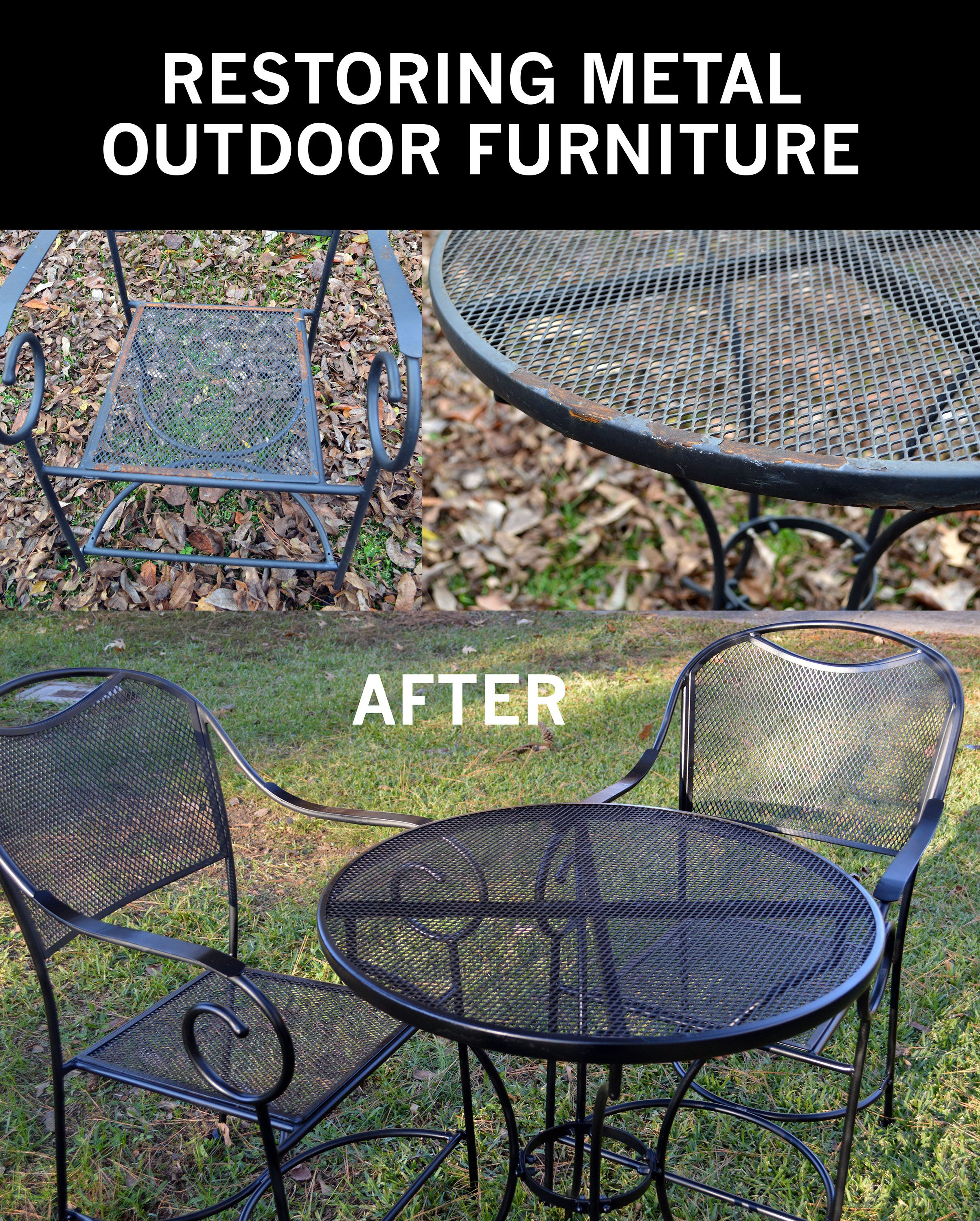 Restore Metal Outdoor Furniture To Like New Patio regarding size 2407 X 3000