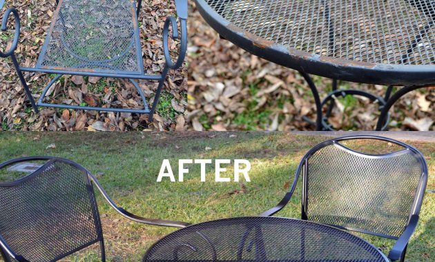 Restore Metal Outdoor Furniture To Like New Patio within proportions 2000 X 2492