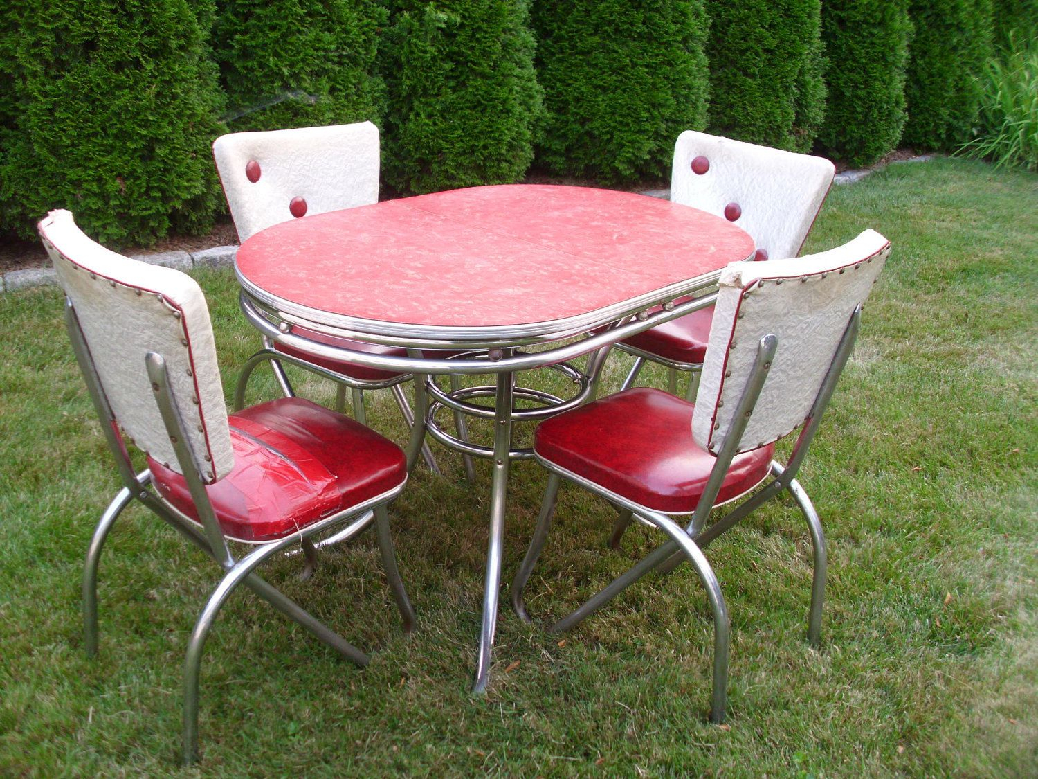 Retro 1950 Kitchen Chairs Vintage 1950s Kitchen Table with sizing 1500 X 1125