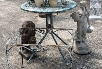 Rustic Metal Patio Table Base Country Garden Antiques 147 with proportions 1000 X 1333