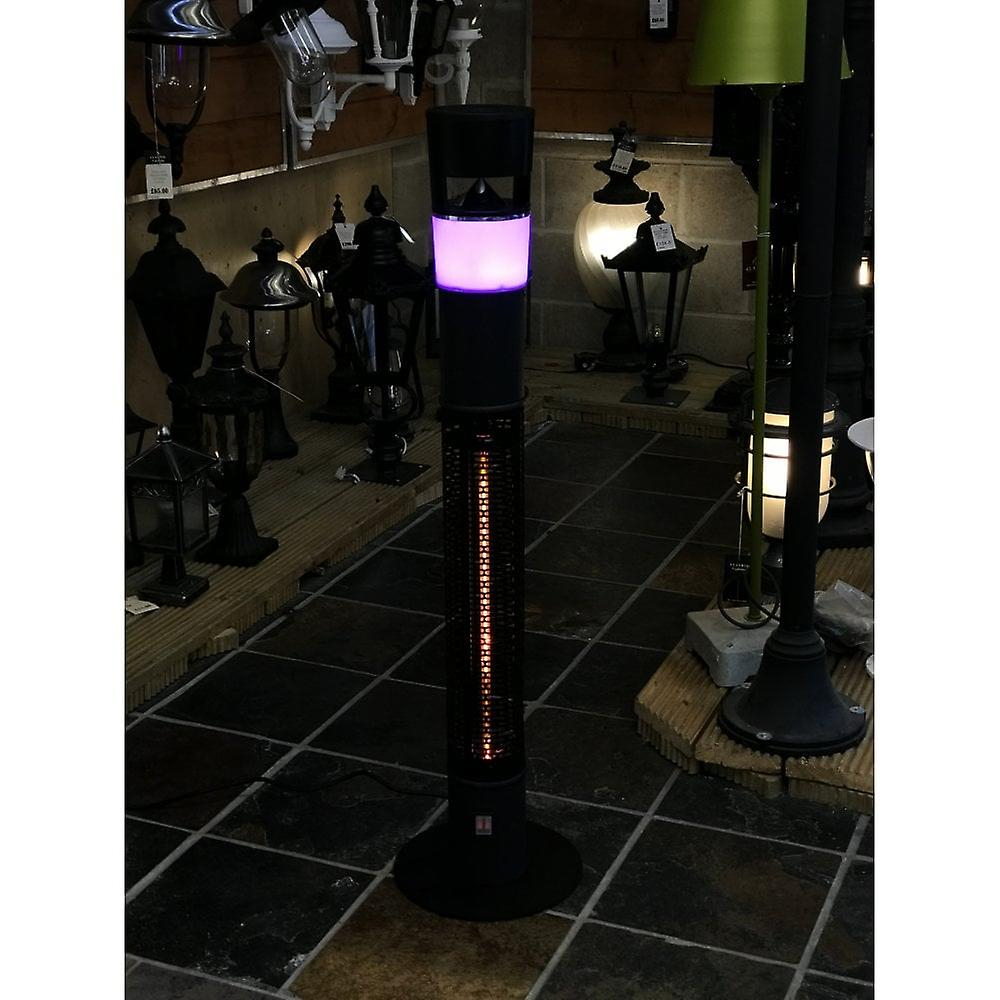 Schuller Outdoor Patio Heater With Bluetooth Speaker And Light inside sizing 1000 X 1000