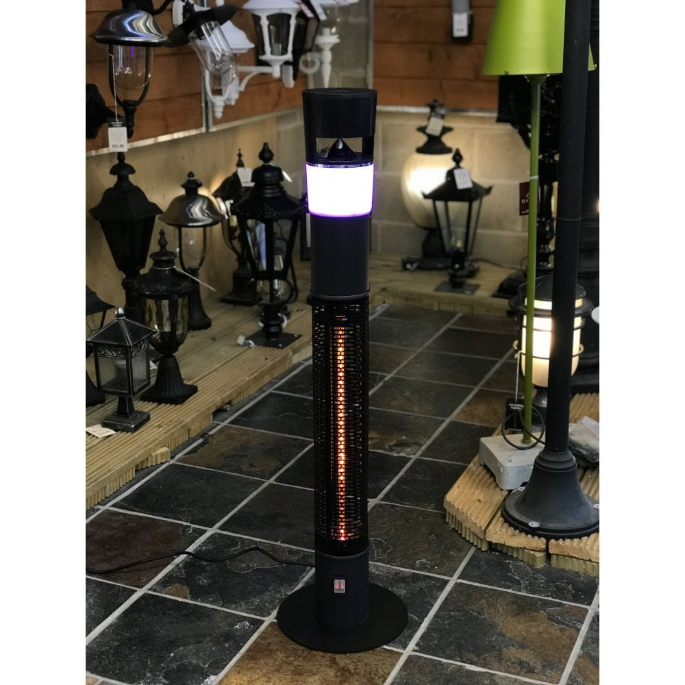 Schuller Outdoor Patio Heater With Bluetooth Speaker And Light pertaining to size 1000 X 1000