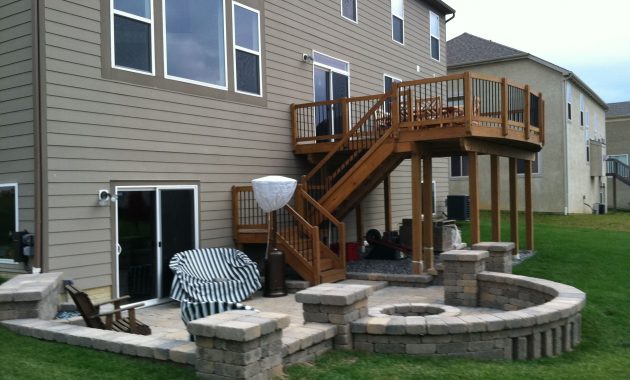 Second Story Deck Above A Paver Patio Wwwcreative in proportions 2592 X 1936