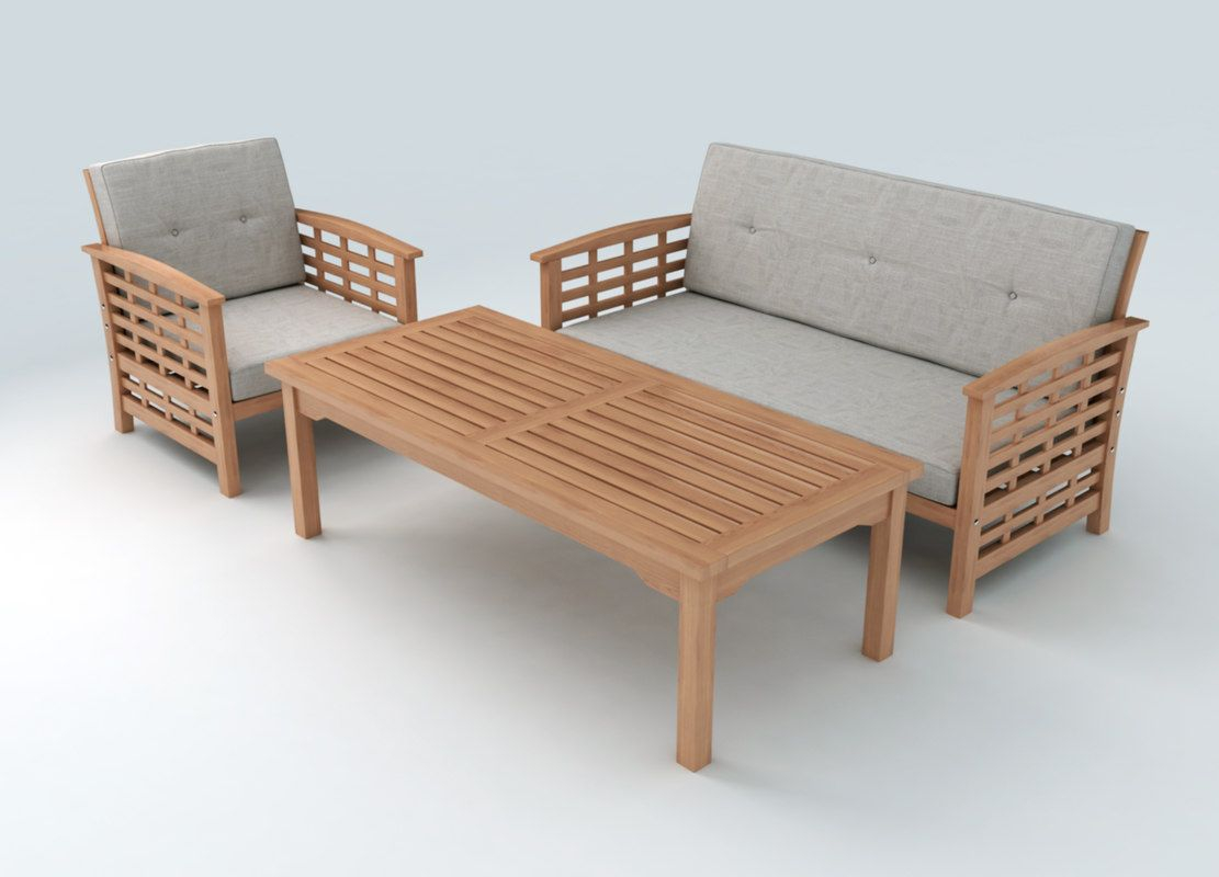 Set Furniture 3d Max 3d Model Furniture Outdoor regarding measurements 1111 X 800