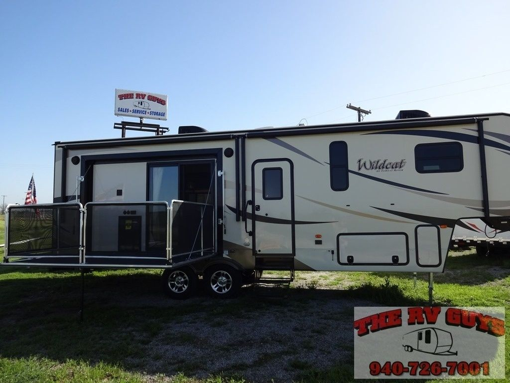 Side Patio Deck 2016 Forest River Wildcat 29rkp throughout proportions 1024 X 768