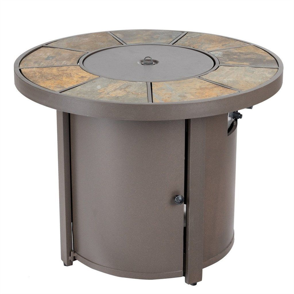 Slate Fire Pit Gas Powered 50000 Btus Outdoor Patio Heater throughout proportions 1024 X 1024