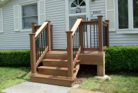Small Back Deck With Steps Porch Shown Timbertech regarding measurements 2848 X 2136