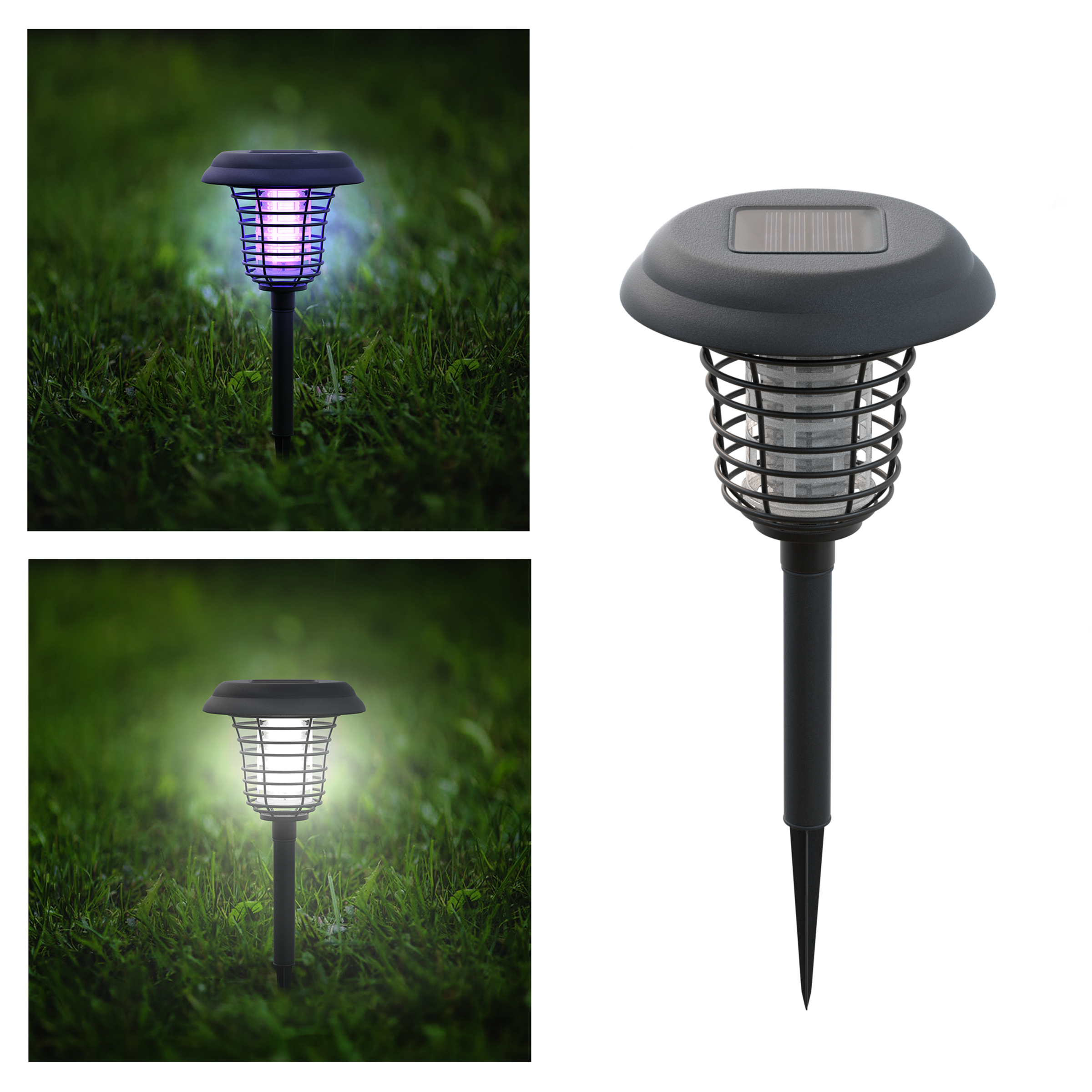 Solar Powered Light Mosquito And Insect Bug Zapper Leduv Radiation Outdoor Stake Landscape Fixture For Gardens Pathways And Patios Pure Garden with regard to measurements 2400 X 2400