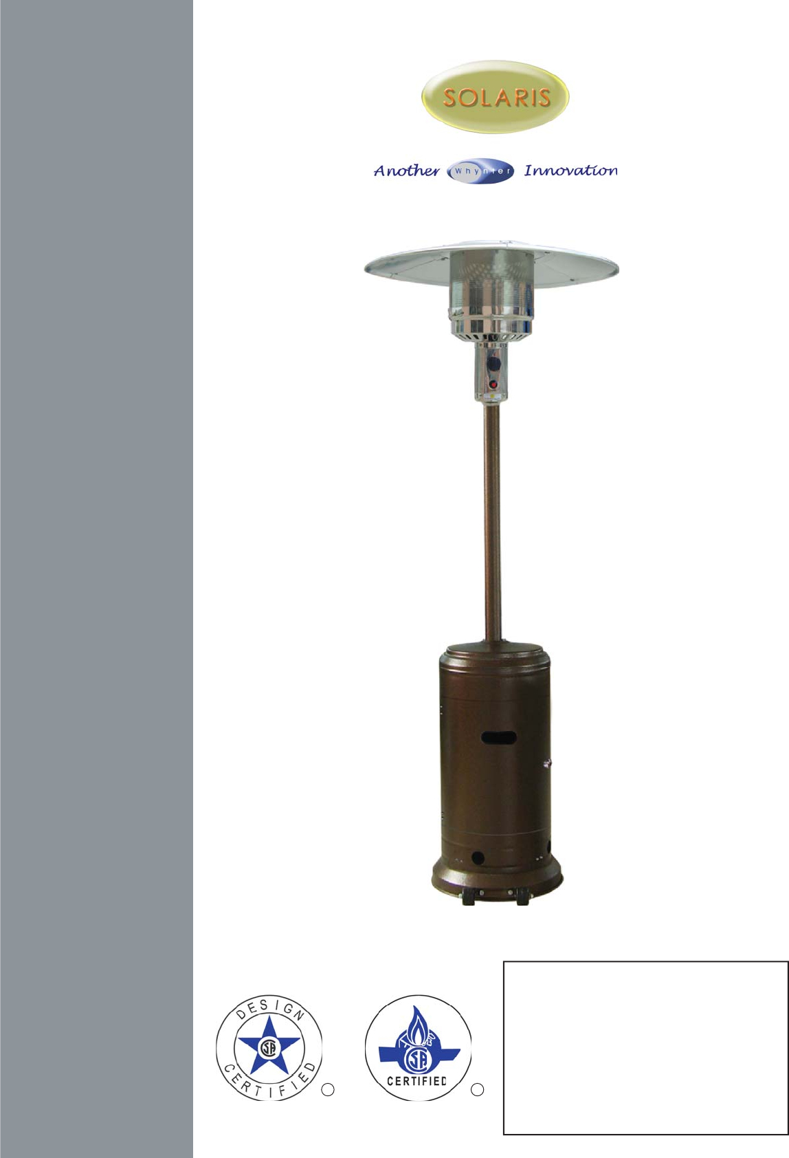 Solaris Patio Heater Hss A Shg Users Manual Fengmian for sizing 1148 X 1684