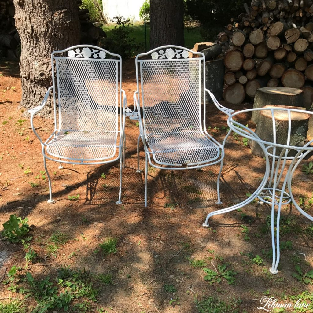 Spray Paint Patio Furniture Our Vintage Wrought Iron Patio with measurements 1024 X 1024