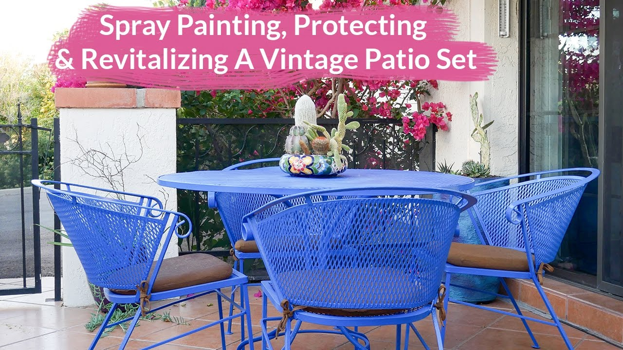 Spray Painting Protecting Revitalizing A Vintage Metal Patio Set Joy Us Garden intended for proportions 1280 X 720
