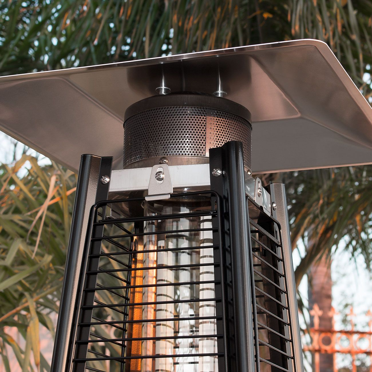 Stainless Steel Pyramid Patio Heater Rentals 214 484 2489 inside sizing 1300 X 1300