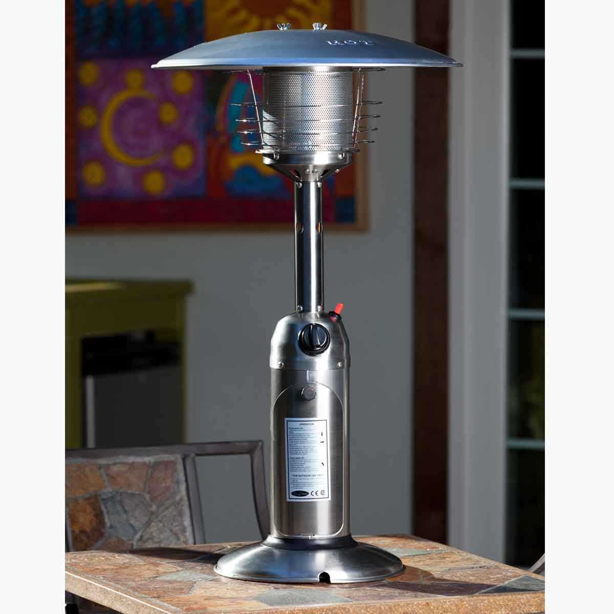 Stainless Steel Table Top Patio Heater throughout measurements 1200 X 1200