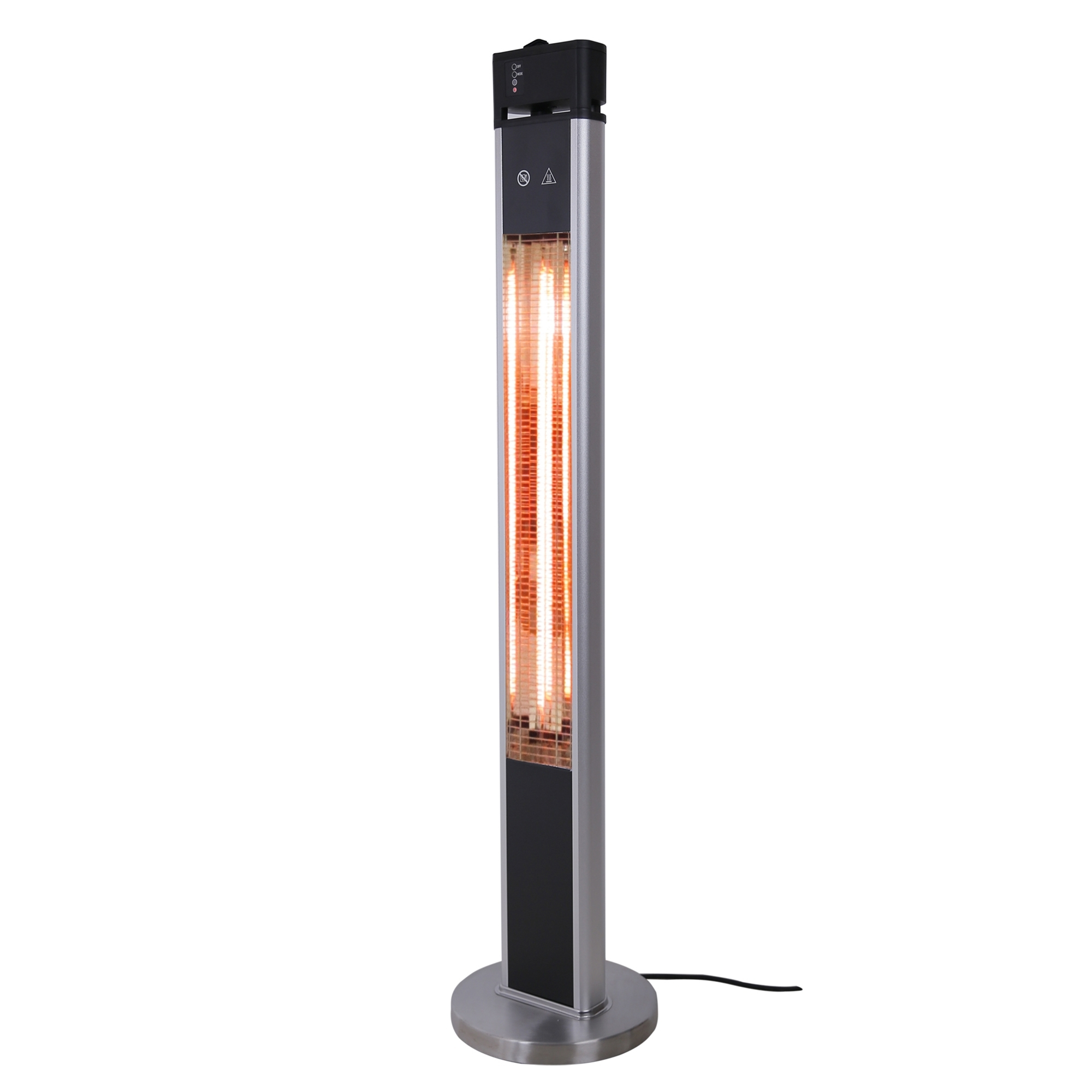 Stand Heater Infrared Radiator Patio Heater Stainless Steel Aluminium Measures Height 110 Cm 3 Heating Levels With Remote Control 1600 Watt Ip55 pertaining to sizing 2000 X 2000