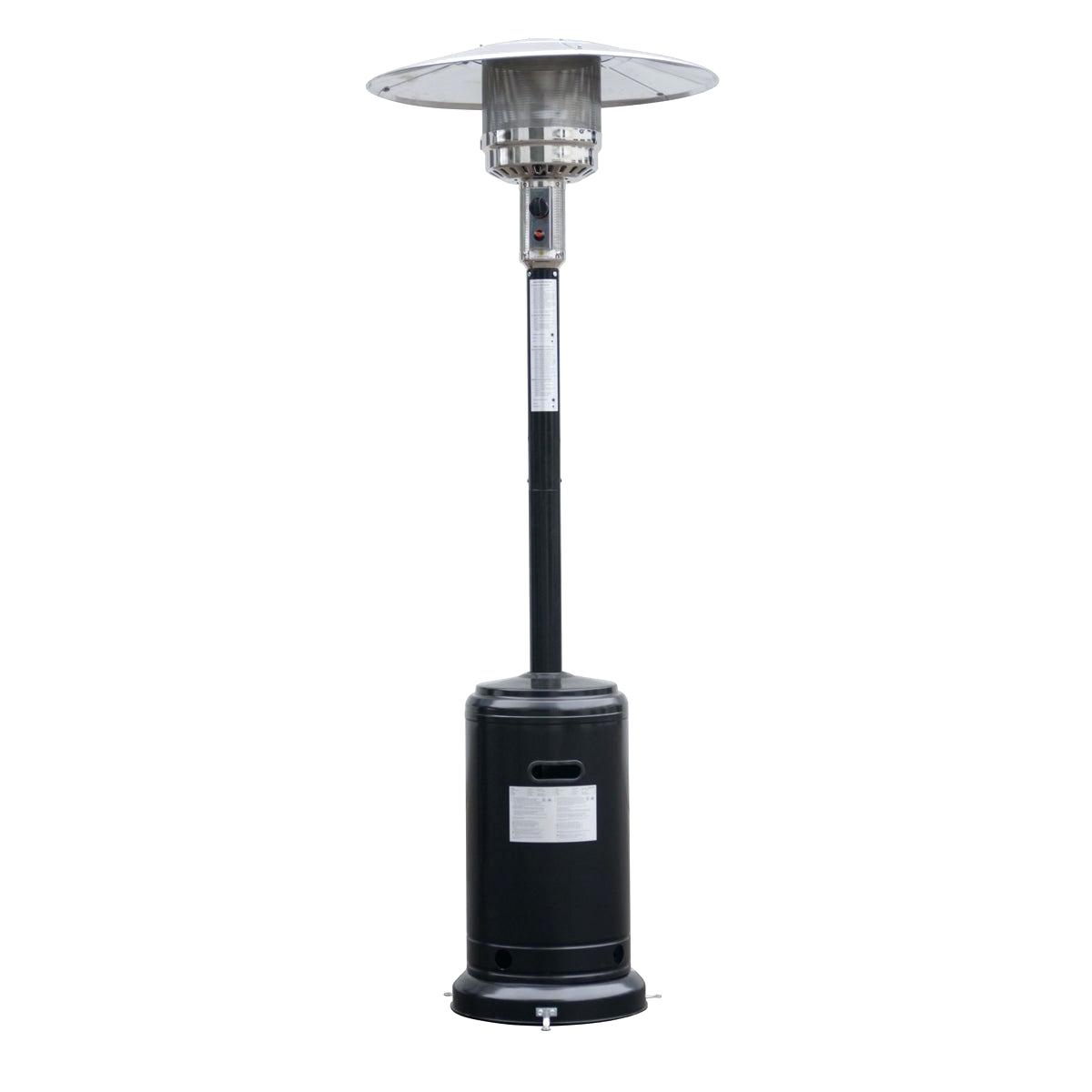 Steel Outdoor Patio Heater Propane Gas W Accessories Black pertaining to proportions 1200 X 1200