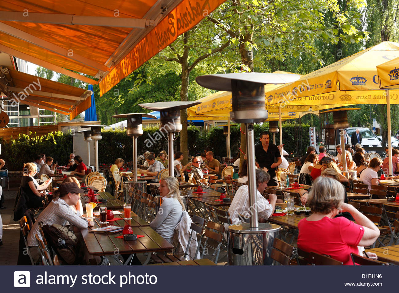 Terrace Of A Restaurant With Patio Heaters Also Called A throughout sizing 1300 X 956