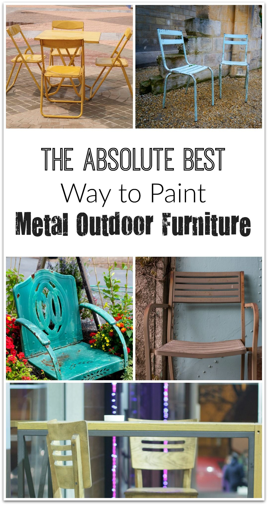The Best Way To Paint Metal Furniture Decor Metallic with regard to size 1079 X 2028