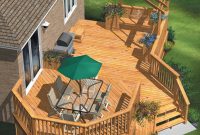 This Is A Spacious Two Level Wooden Deck The First Level for dimensions 1000 X 1294