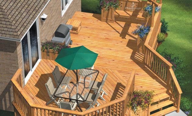 This Is A Spacious Two Level Wooden Deck The First Level for dimensions 1000 X 1294