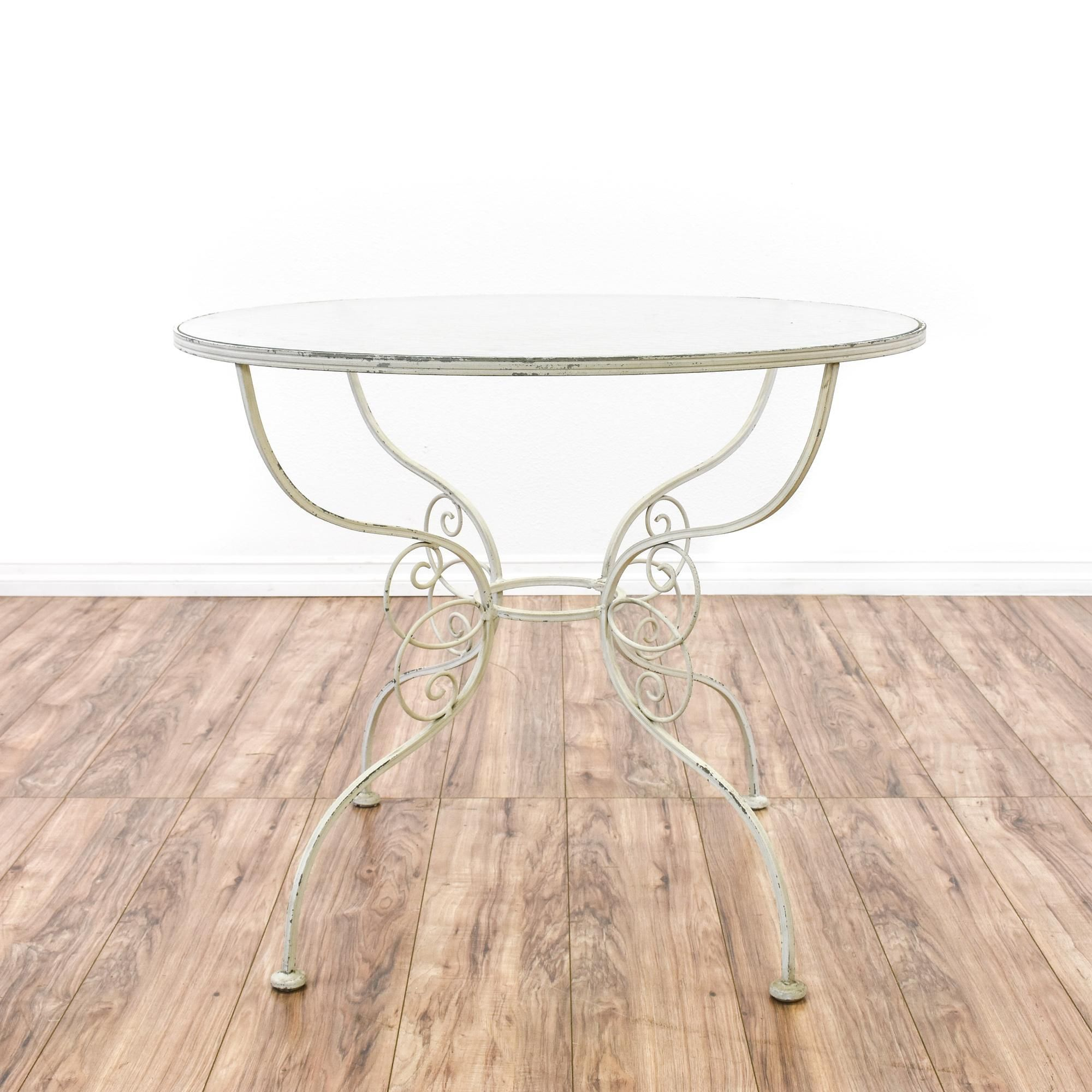 This Outdoor Patio Table Is Featured In A Wrought Iron With intended for sizing 2000 X 2000