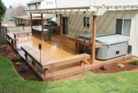 Timbertech Earthwood Deck With Built In Benches Table regarding size 4592 X 3056