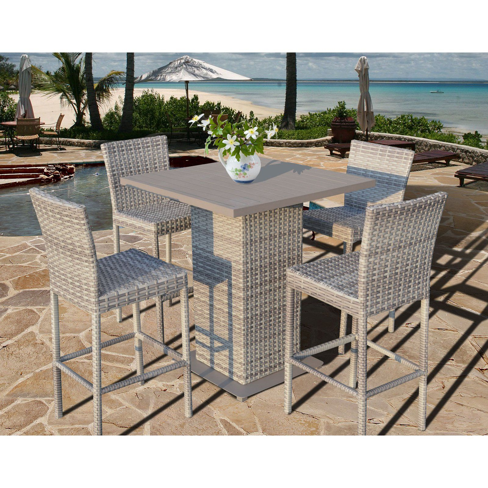 Tk Classics Fairmont Collection Square Bar Height Dining Set with sizing 1600 X 1600