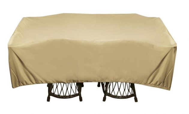 Two Dogs Designs 96 In Khaki Square Patio Table Set Cover for size 1000 X 1000