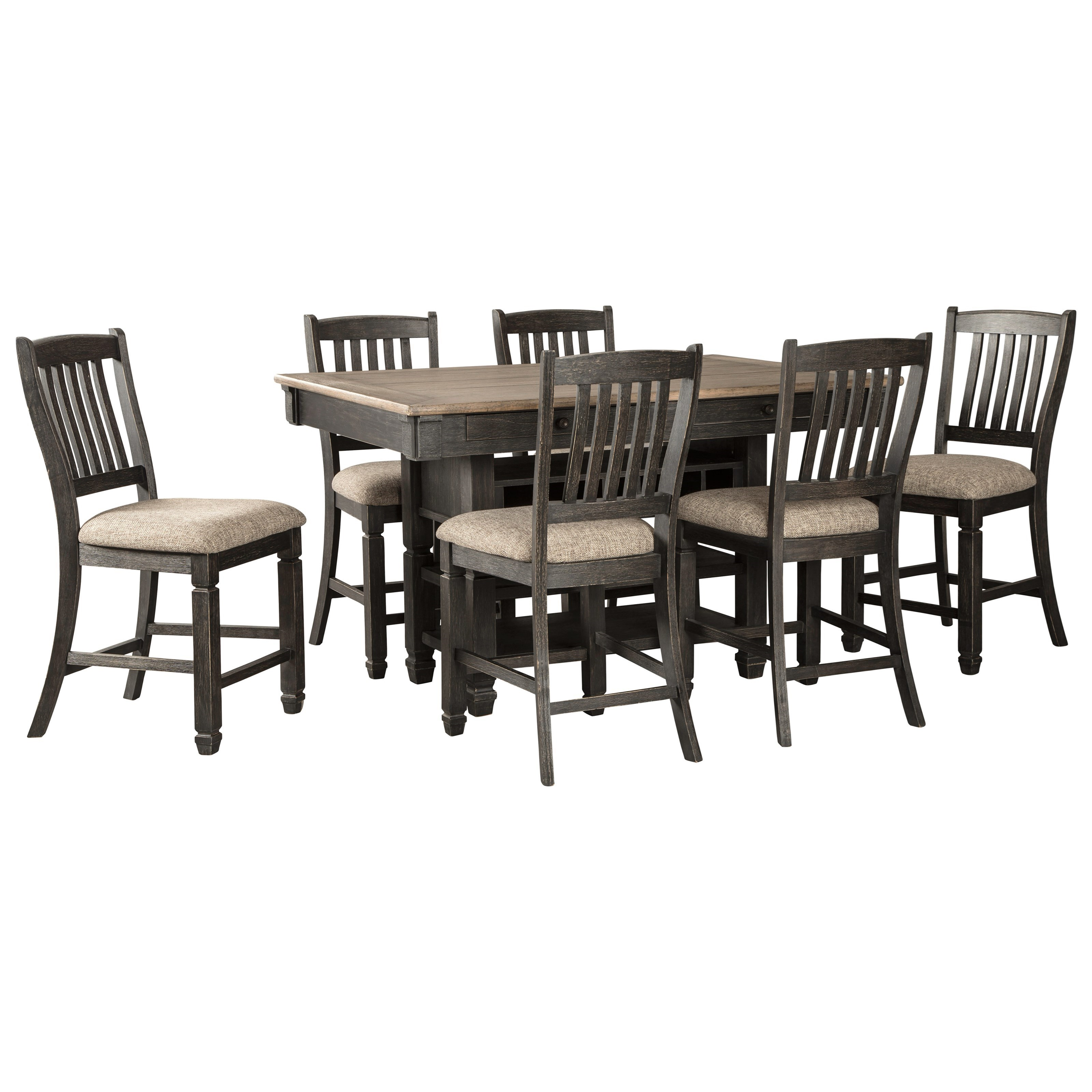 Tyler Creek 7 Piece Counter Table And Stool Set within proportions 3200 X 3200