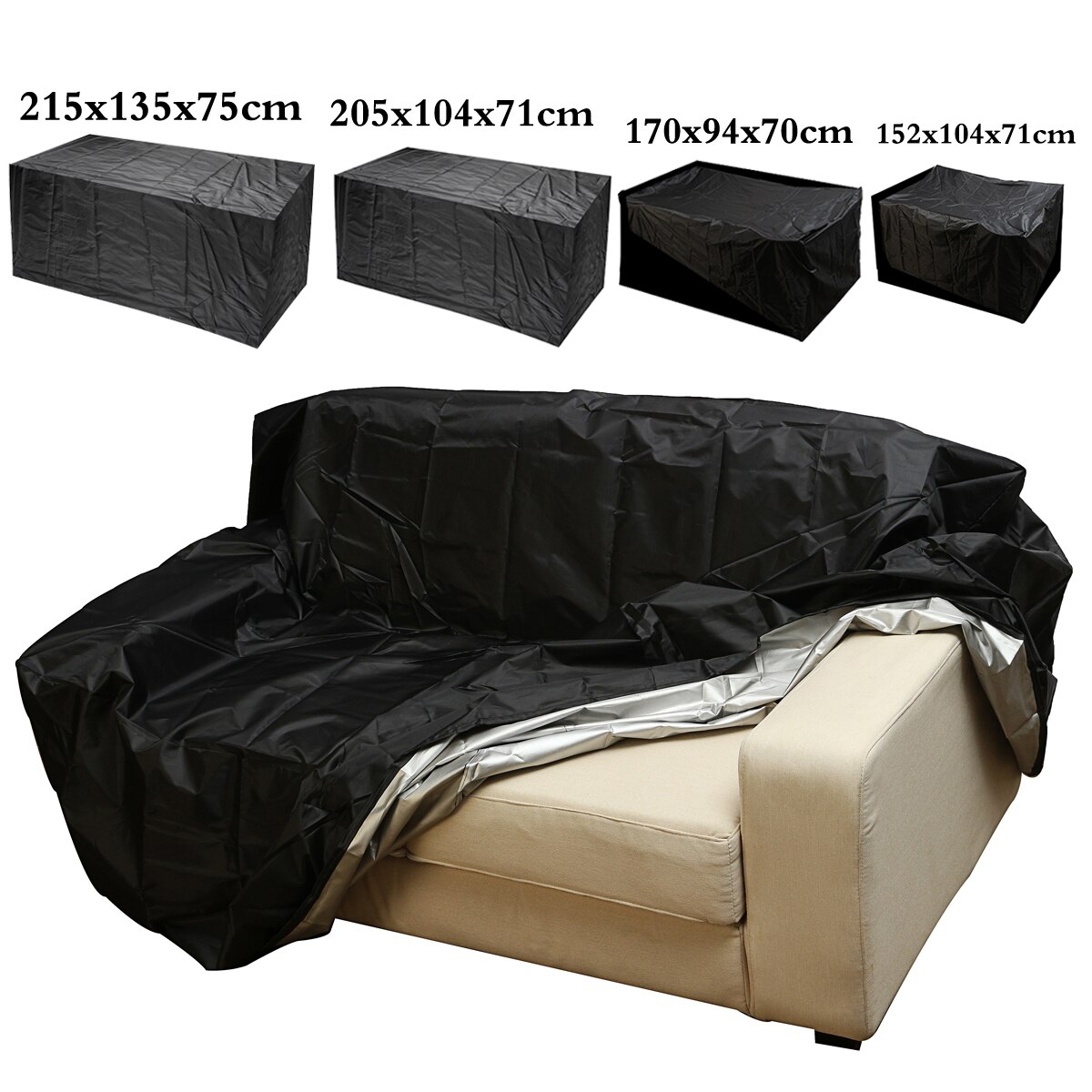 Us 1473 49 Off4 Size Beach Outdoor Waterproof Garden Furniture Cover Protector Table Set Chair Sofa Covers Tighten Patio Anti Dust Protection In for size 1200 X 1200