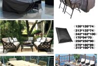 Us 1502 5 Offblack Square Waterproof Outdoor Patio Garden Furniture Covers Rain Snow Chair Covers For Sofa Table Chair Dust Proof Cover In for measurements 1000 X 1000