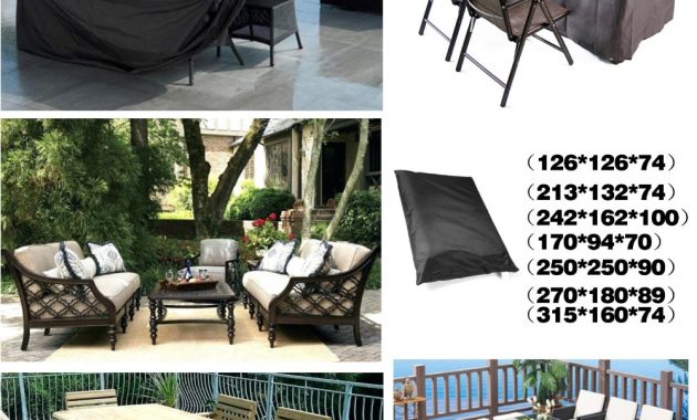 Us 1502 5 Offblack Square Waterproof Outdoor Patio Garden Furniture Covers Rain Snow Chair Covers For Sofa Table Chair Dust Proof Cover In for measurements 1000 X 1000