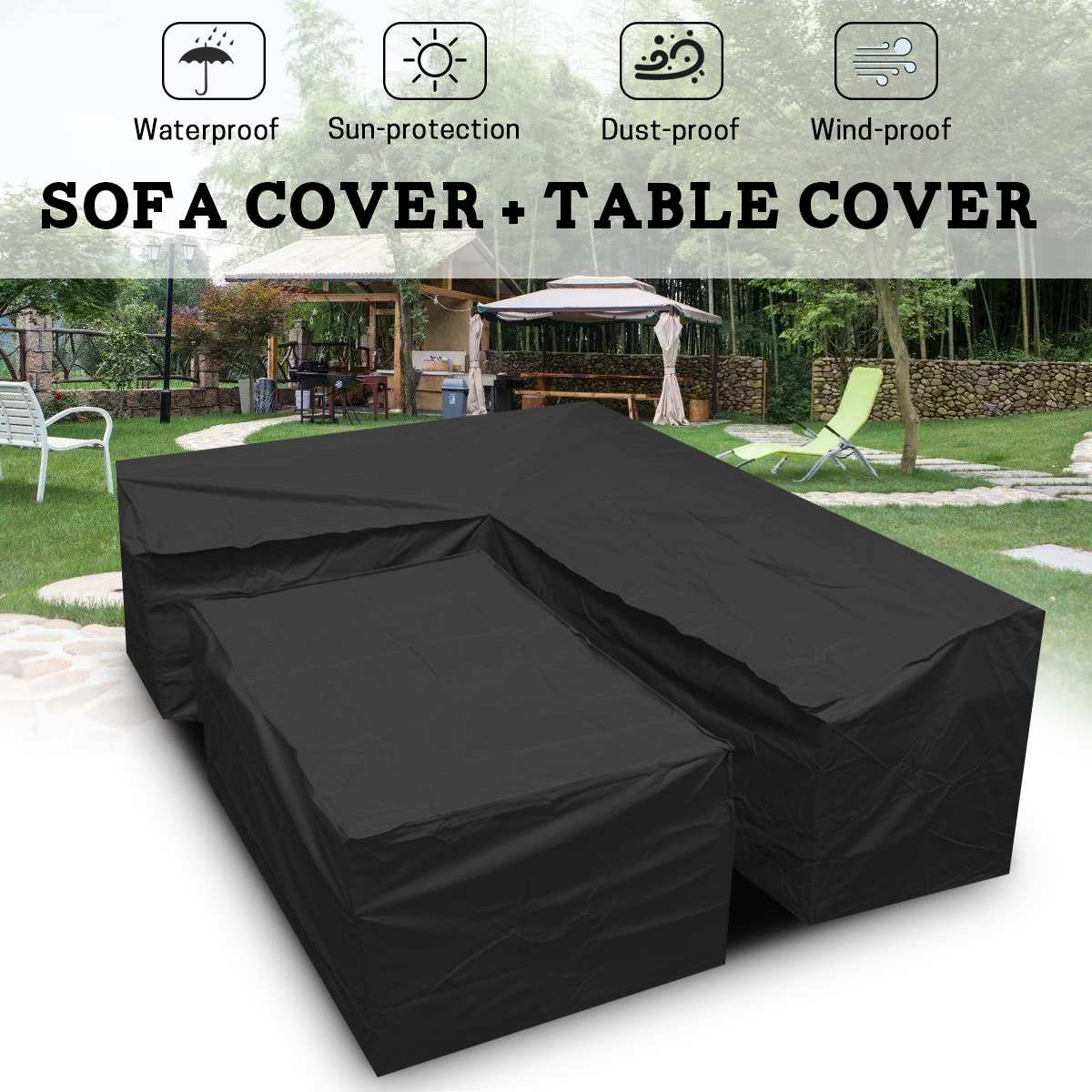 Us 3069 32 Offwaterproof Shape Furniture Covers Outdoor Patio Garden Lrain Snow Chair Covers Sofa Table Chair Dust Proof Protector Cover In intended for sizing 1200 X 1200