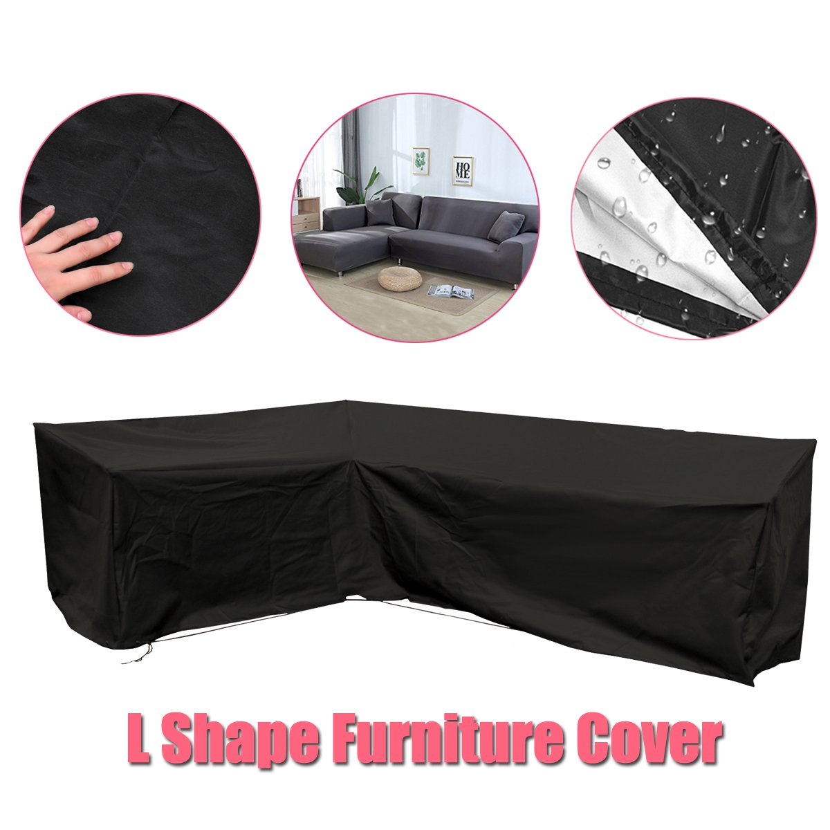 Us 3134 37 Offoutdoor L Shape Corner Sofa Cover 3mx3m Balcony Patio Garden Furniture Cover Waterproof All Purpose Dustproof Covers Protection In inside dimensions 1200 X 1200