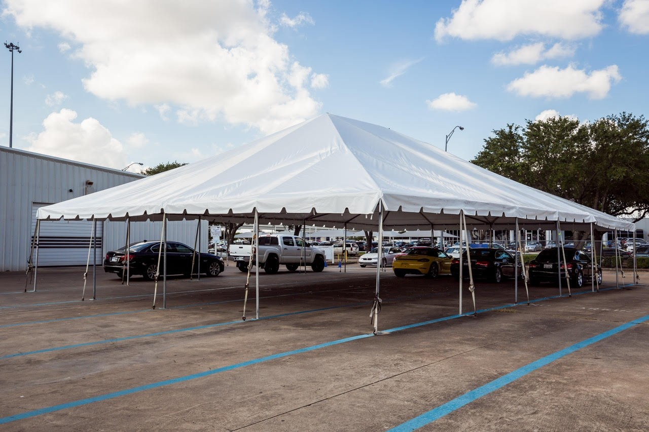 Usa 40x40 Frame Tent Rentals Sky High Party Rentals with sizing 1280 X 853