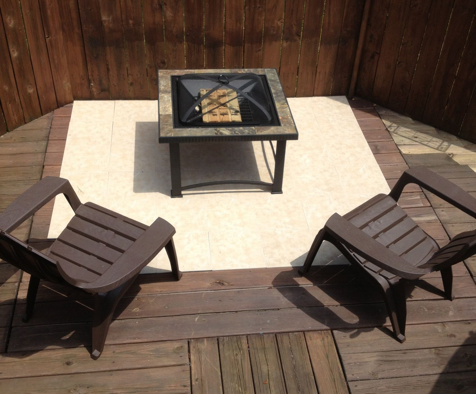 Use A Fire Pit On Your Wooden Deck Purchased The Least regarding size 1536 X 1269