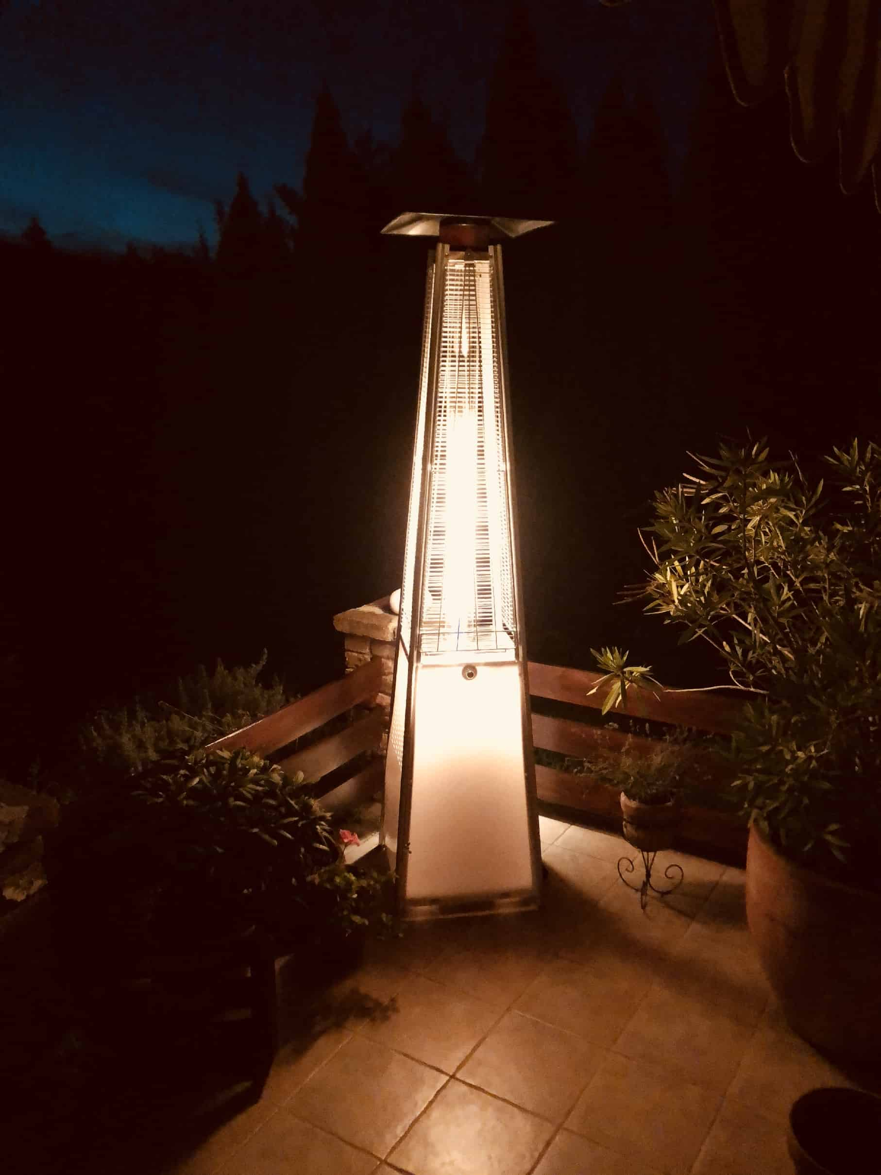 Vancouver Patio Gas Glow Heater With Led Lighting pertaining to size 1814 X 2419