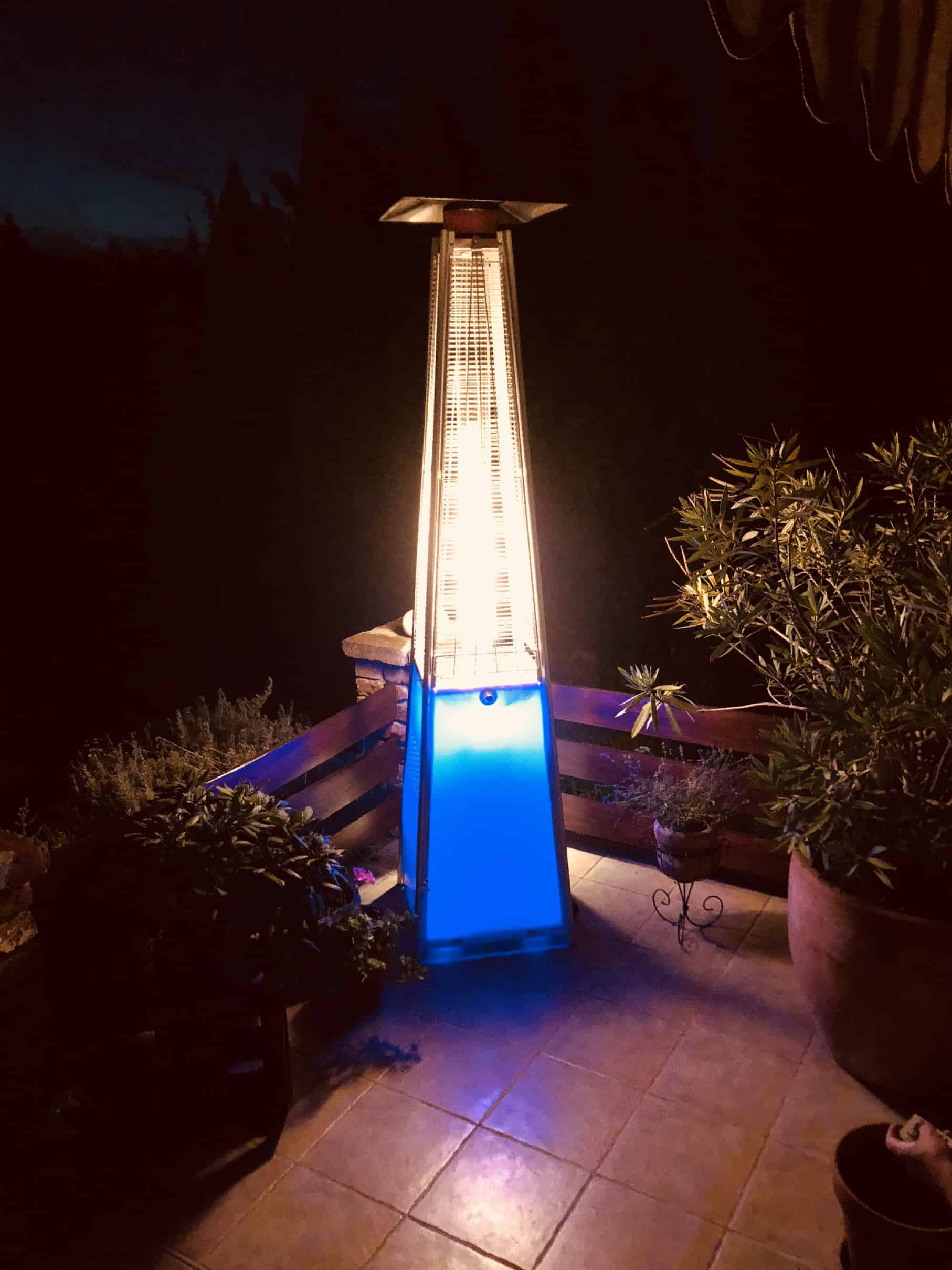 Vancouver Patio Gas Glow Heater With Led Lighting with regard to proportions 1814 X 2419