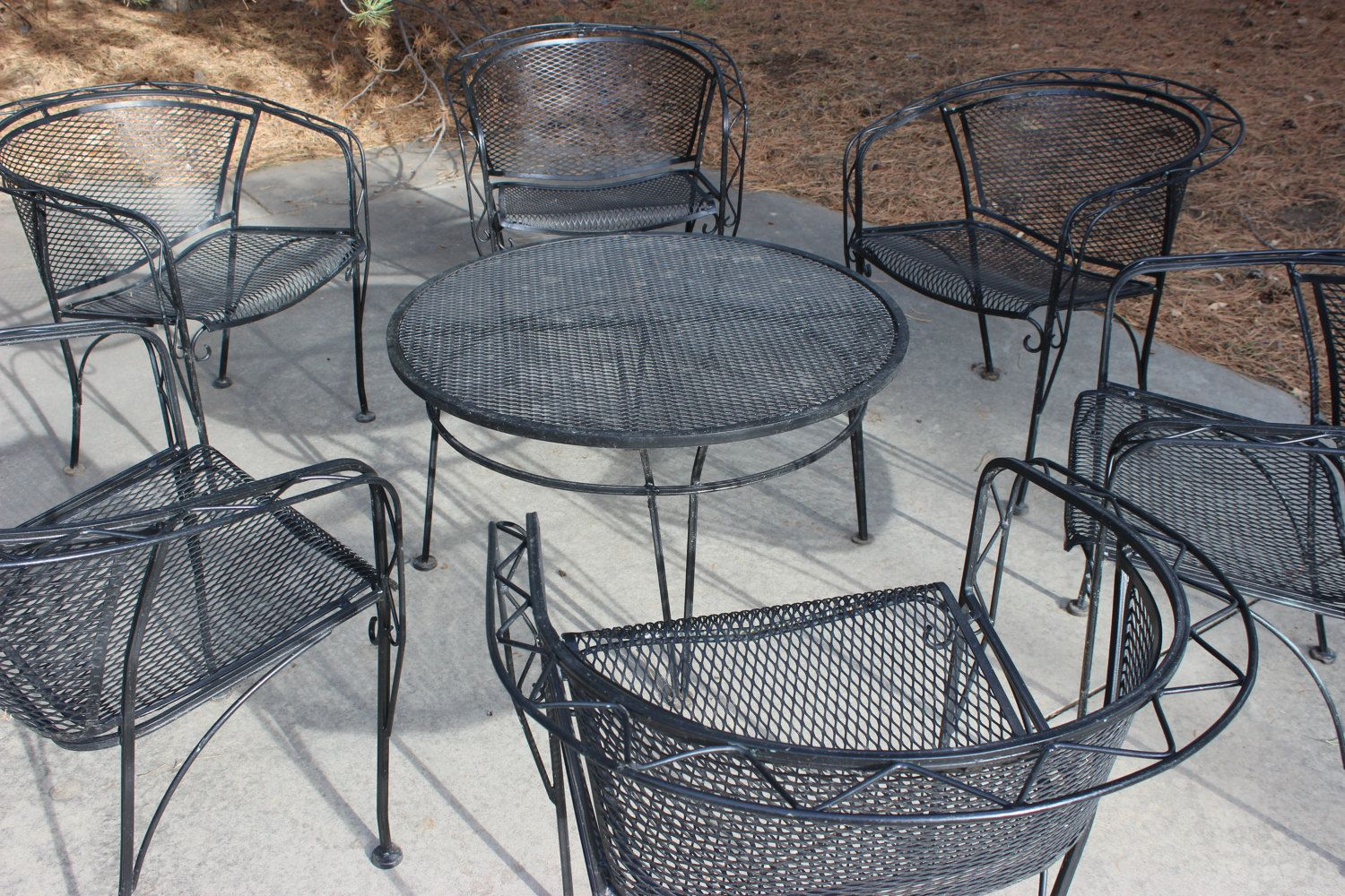 Vintage Wrought Iron Patio Furniture Cocktail Patio pertaining to size 1500 X 1000