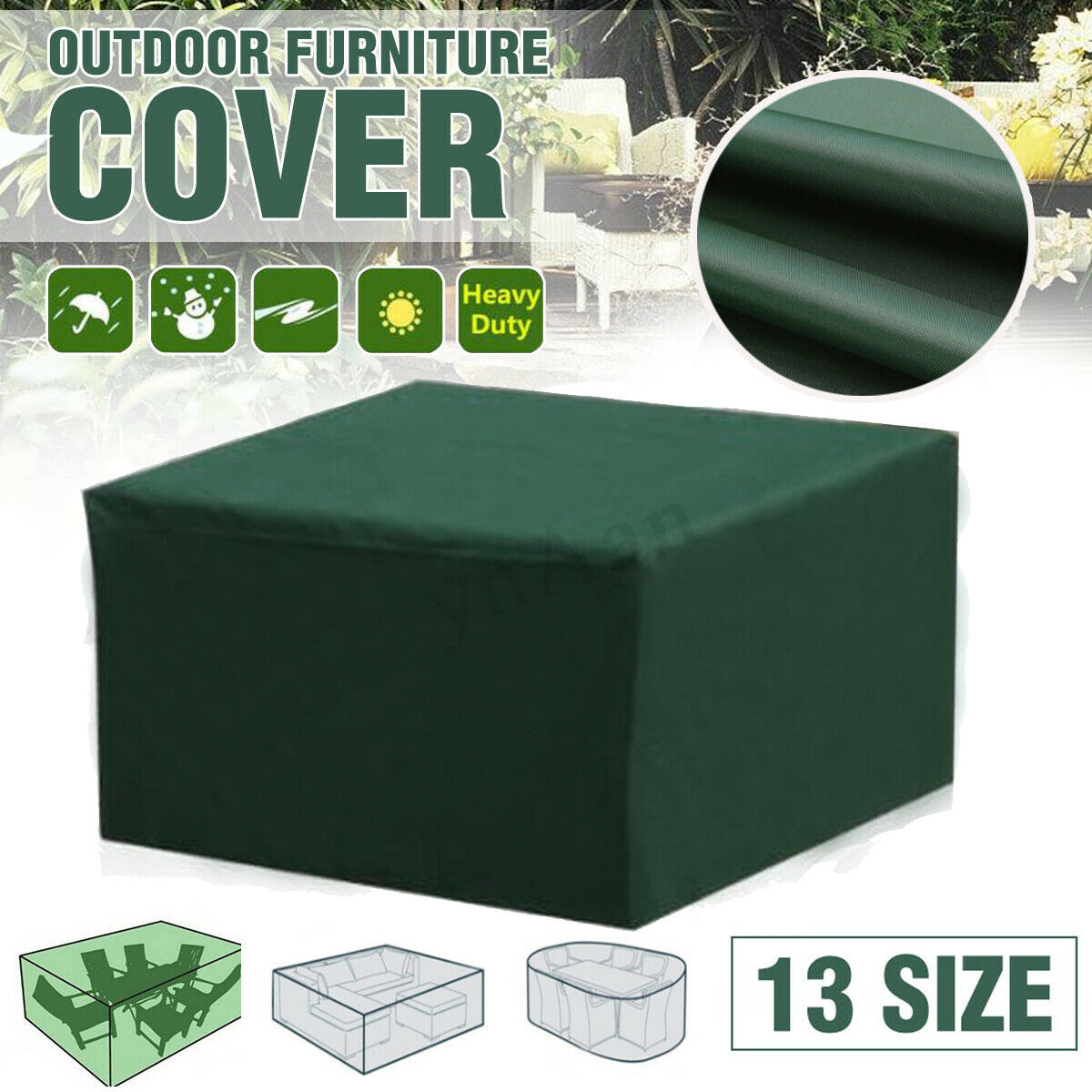 Waterproof Garden Patio Furniture Cover For Rattan Table Chair Cube Outdoor Park regarding measurements 1200 X 1200