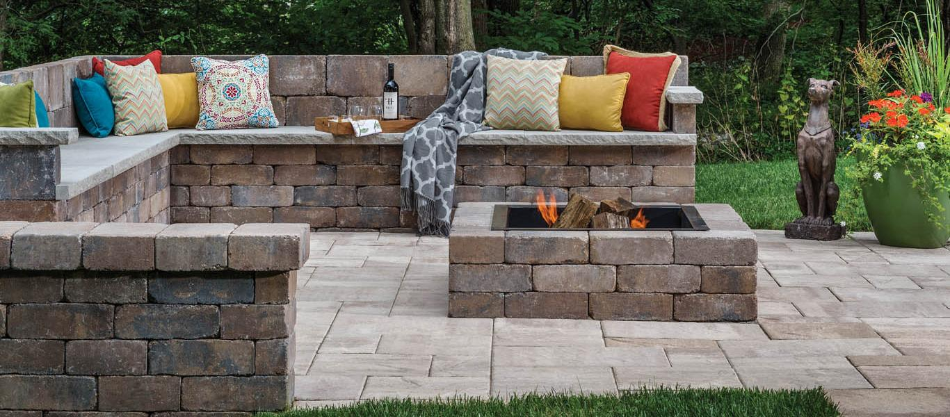 Weston Stone Fire Pit Kit Cornerstone Landscape Supplies throughout proportions 1366 X 600