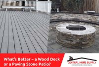 Which Is Better A Wood Deck Or A Paving Stone Patio for proportions 1024 X 768