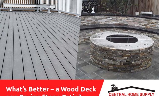 Which Is Better A Wood Deck Or A Paving Stone Patio throughout proportions 1024 X 768